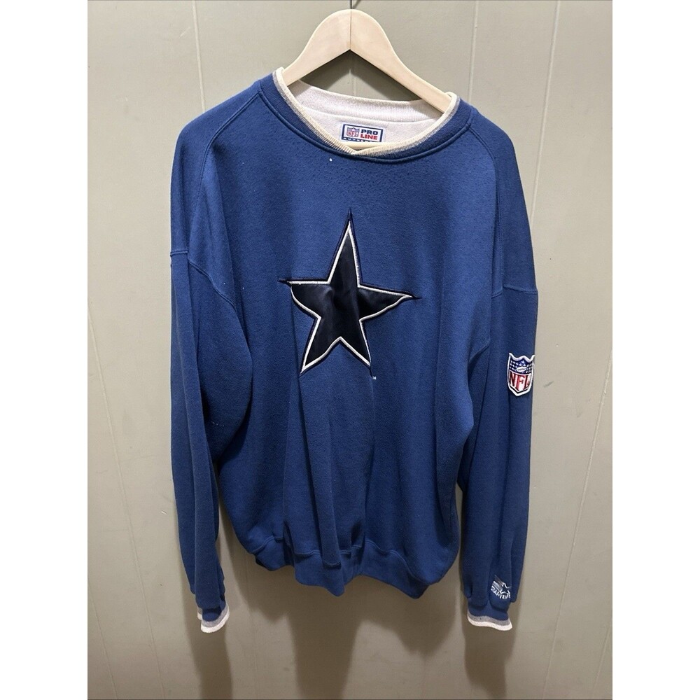 Vintage 90's Starter Dallas Cowboys Sweatshirt Sweater NFL Mens Rare Size XL